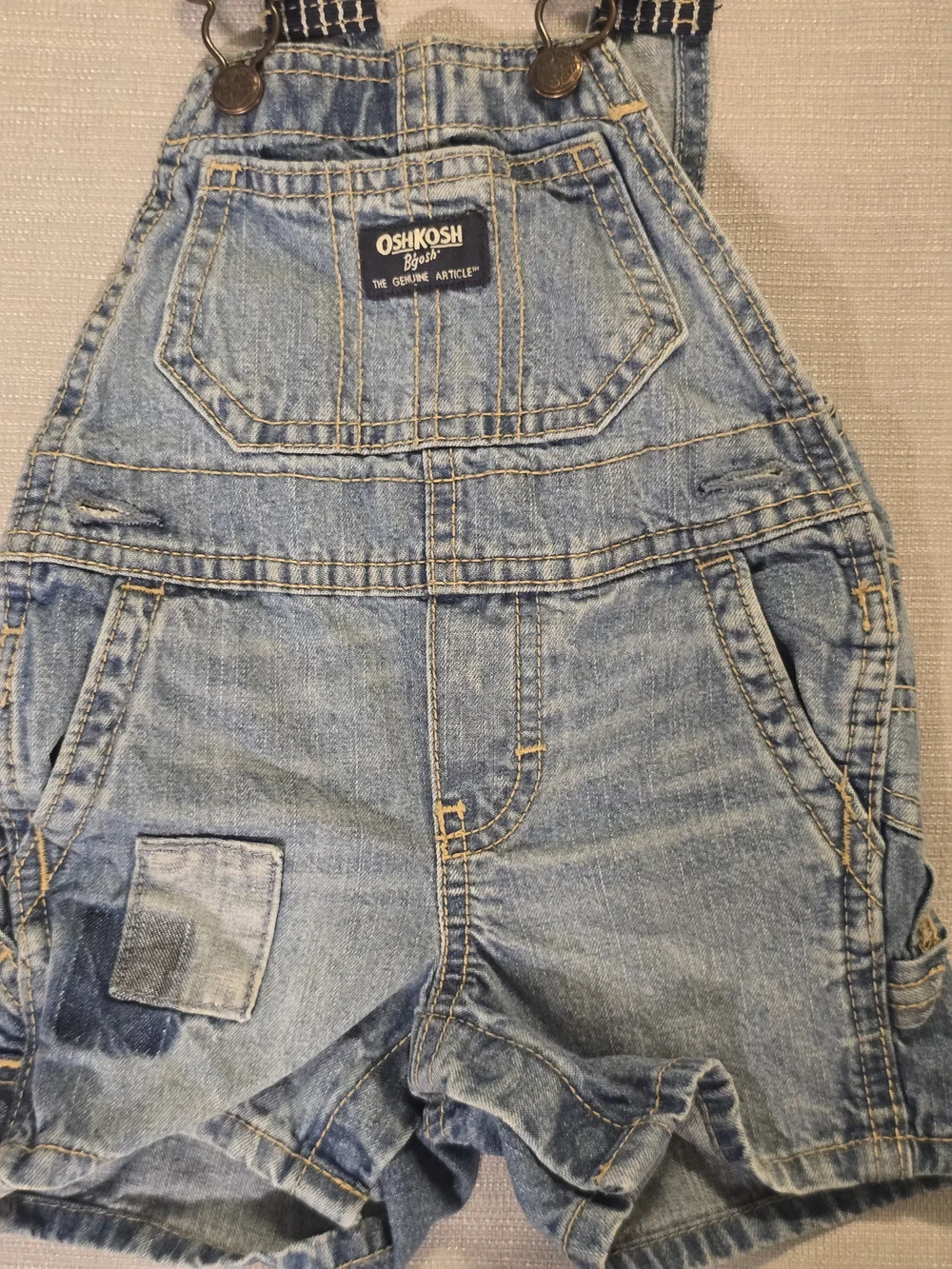 OshKosh Light Blue Denim Shortalls for Kids